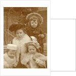 Portrait of Madame Hoogendijk-Cup with kids by Anonymous