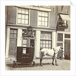 Sledge with horse on the Thorbeckeplein, Amsterdam by Anonymous