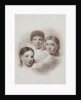 three children's portraits in the clouds, H.C. de Graaff by Photographie Société Anonyme