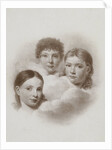 three children's portraits in the clouds, H.C. de Graaff by Photographie Société Anonyme