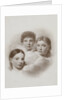three children's portraits in the clouds, H.C. de Graaff by Photographie Société Anonyme