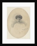 Oval colored portrait of Mrs Heemstra-Hollenberg de Beckfeldt by K. Collings