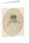 Oval colored portrait of Mrs Heemstra-Hollenberg de Beckfeldt by K. Collings