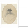 Oval colored portrait of Mrs Heemstra-Hollenberg de Beckfeldt by K. Collings