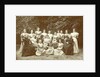 Group portrait of girls and teachers, with tennis and cricket stick by Blitz en Zn