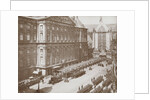 Salute Wilhelmina by soldiers and civilians after her coronation as Queen at the Royal Palace on Dam Square, Amsterdam by Samuel Herz