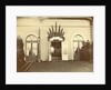 Decoration at the reception of of Willem III and Emma, Station Weesperpoort in Amsterdam by Albert Greiner
