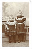 Studio portrait of two children by J. Siewers & Zoon