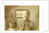 Portrait of an old lady with glasses in a living room by Anonymous