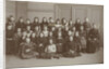 Class photo of the sixth grade of school girl Elisabeth Wolff by P.D. van Rhijn