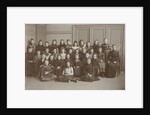 Class photo of the sixth grade of school girl Elisabeth Wolff by P.D. van Rhijn