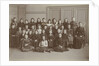 Class photo of the sixth grade of school girl Elisabeth Wolff by P.D. van Rhijn