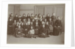 Class photo of the sixth grade of school girl Elisabeth Wolff by P.D. van Rhijn