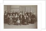 Class photo of the sixth grade of school girl Elisabeth Wolff by P.D. van Rhijn