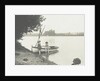 Children with a rowing boat on the bank of a river or lake by Anonymous