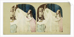 Scene in boudoir: bride and bridesmaid make toilet by Anonymous