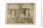 Interior with dining table by Anonymous