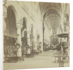 Antwerp Anvers Antwerpen, Church of St. Paul, shooting in the organ by Jules Queval