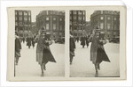 Stereo Portrait of saluting man by Anonymous