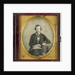 Portrait of a young man with hat by John Beattie