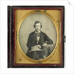 Portrait of a young man with hat by John Beattie