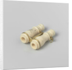 Two micrographs of nudes in beau, small looking glass by Anonymous