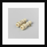 Two micrographs of nudes in beau, small looking glass by Anonymous