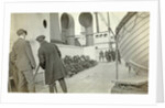 Aboard ship to New York in World War I, filmmaker among the guests on deck filming by Anonymous