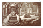 Painting of the imperial crypt underneath the Capuchin church in Vienna Austria by Anonymous