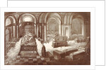Painting of the imperial crypt underneath the Capuchin church in Vienna Austria by Anonymous