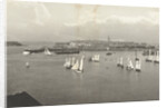 View of Saint-Malo, with sailing ships, France by CN & Co