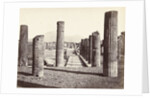 Ruins of forum in Pompeii Italy by Anonymous