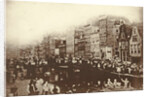 Trickery photo of eel pulling on the Lindegracht Amsterdam by F. Bouman