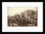 Trickery photo of eel pulling on the Lindegracht Amsterdam by F. Bouman