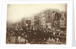 Trickery photo of eel pulling on the Lindegracht Amsterdam by F. Bouman