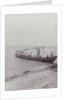 Group men in a boat on the beach in the Dutch East Indies, indonesia by Anonymous