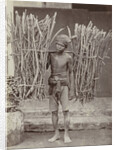 Portrait of a Java, Indonesianese man with collected wood, Indonesia by Anonymous