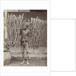 Portrait of a Java, Indonesianese man with collected wood, Indonesia by Anonymous