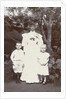 Portrait of Surinamese nanny with two white children by Augusta Curiel