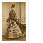 Portrait woman at table by Maurits Verveer