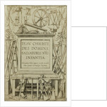 Engraving IESV CHRISTI DEI DOMINIANNI, Salvatoris NRA Infantia by Edmond Fierlants