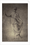 Drawing Raphael from Windsor Castle, standing woman with flowers by Charles Thurston Thompson