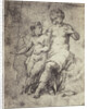 Raphael drawing from Windsor Castle, Mary with Jesus by Charles Thurston Thompson