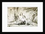 Virgil scene from the Bucolica, Lamentation dead amid nymphs by F. Barrias