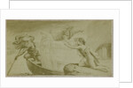 Virgil scene from the Georg Icon, wife away in boat by F. Barrias