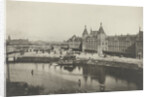 Central Station as seen from the St. Nicholas Church, Amsterdam by Gerrit Hendricus Heinen