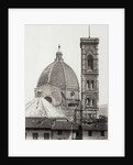 dome and campanile of the Duomo in Florence Italy, c. 1855 by Anonymous