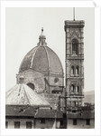 dome and campanile of the Duomo in Florence Italy, c. 1855 by Anonymous