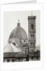 dome and campanile of the Duomo in Florence Italy, c. 1855 by Anonymous