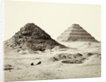 The pyramids of Saqqara Egypt, 1858 by Anonymous